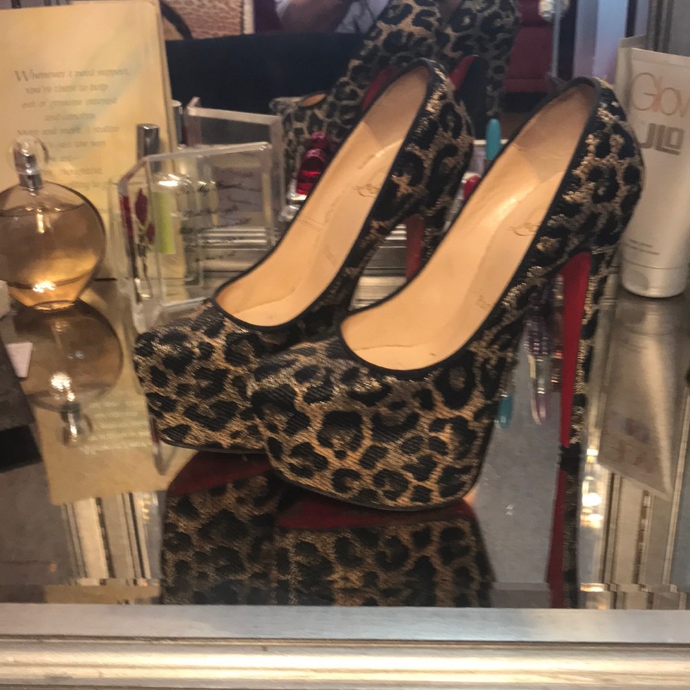 Christian louboutin Daffodil jacquard platform